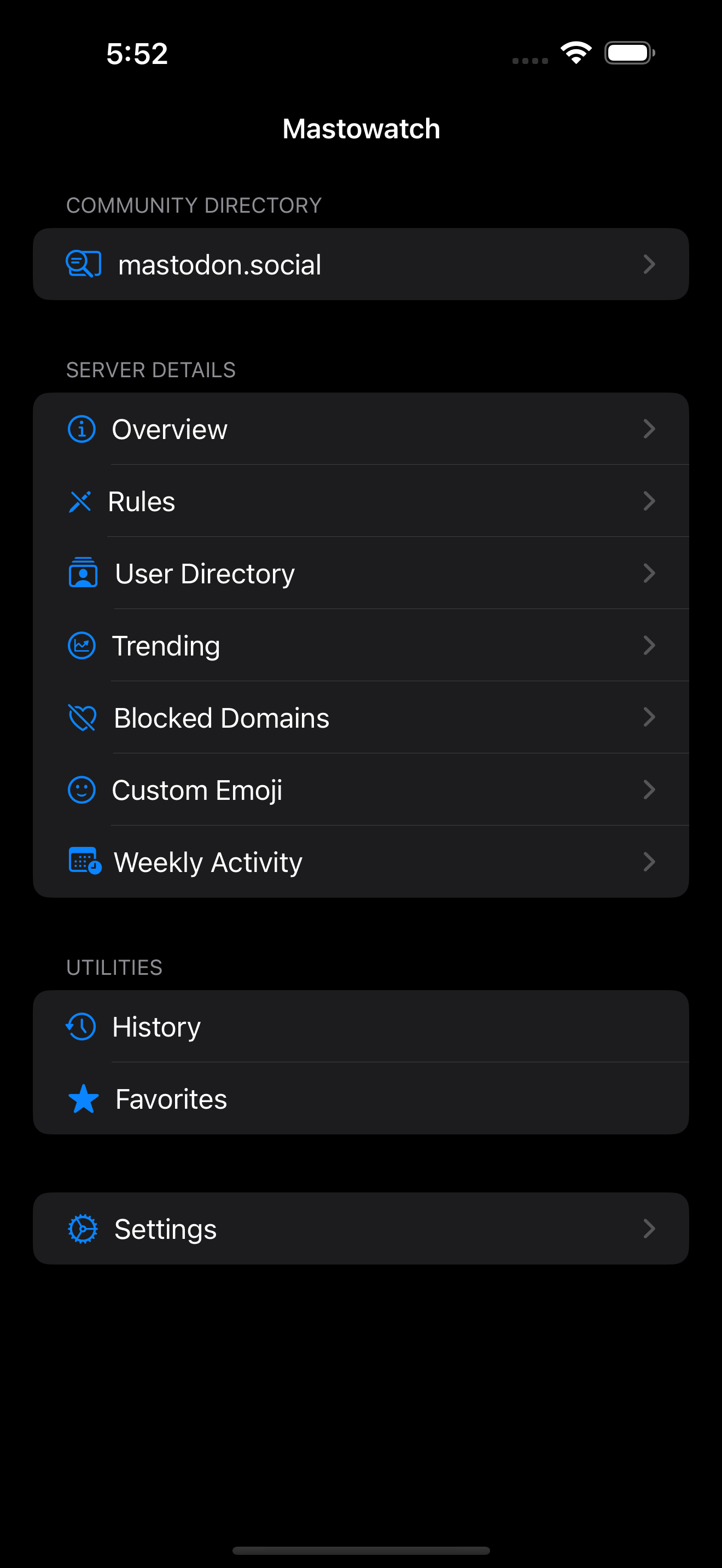 Mastowatch - Mastodon Servers