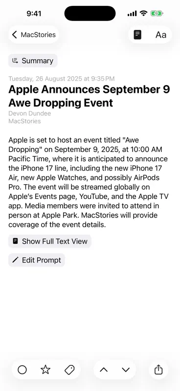lire: RSS Reader screenshot 8 of 9