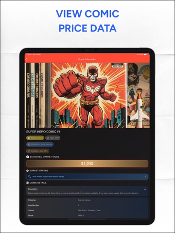 Comic Book Value Identifier iPad screenshot