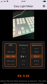 Easy Light Meter screenshot
