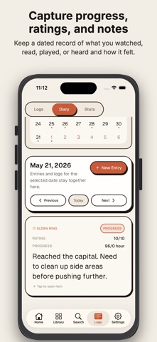 Yore - Media Tracker & Diary Screenshot 4 of 5
