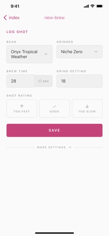 Espresso Tracker (e3f7ed) screenshot