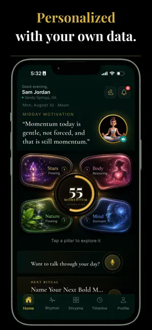 Divyana: AI Wellness Journal screenshot 2