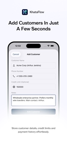 KhataFlow: Digital Ledger Book Screenshot 2 of 7