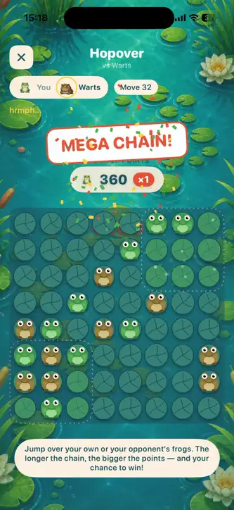 Hopover: Frog Board Game screenshot 3