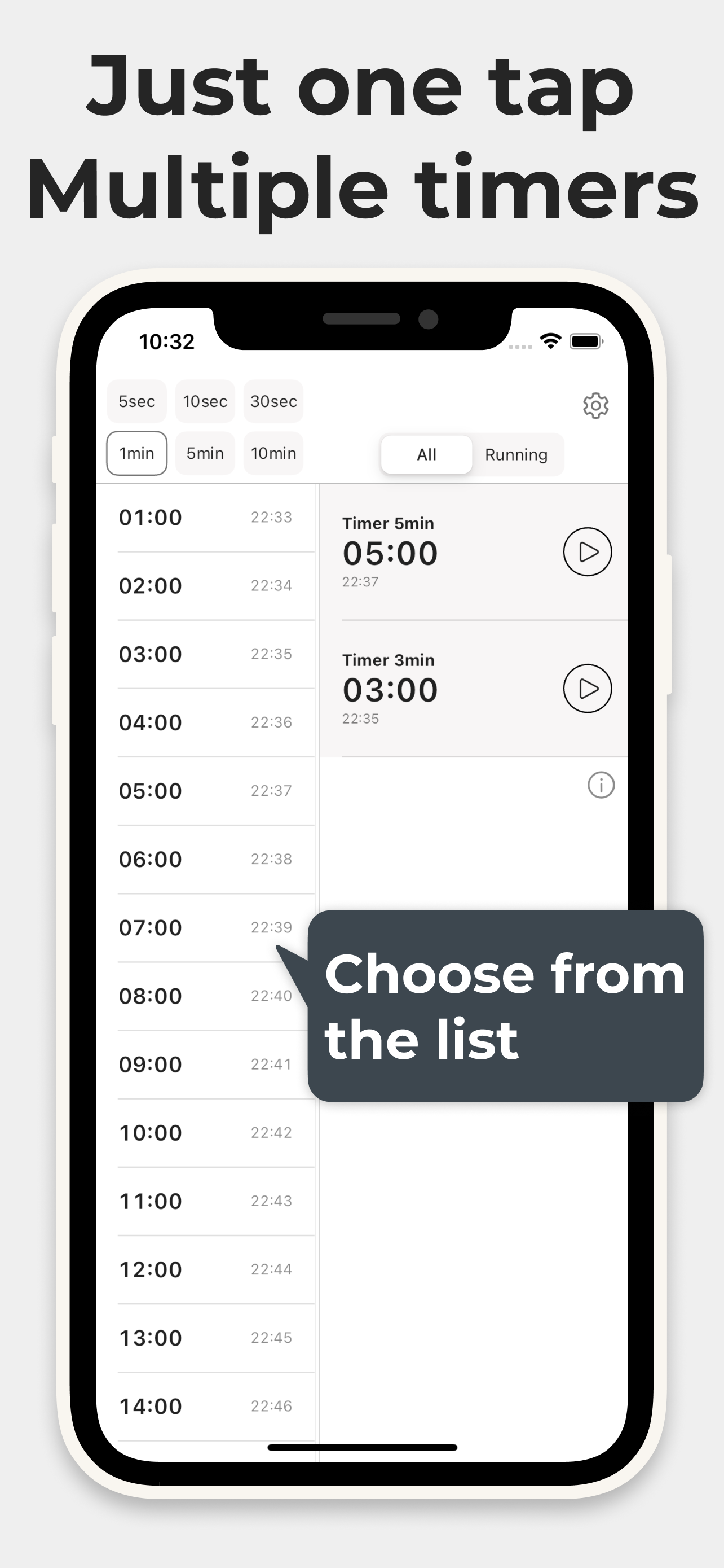 One Timer - One Tap Timer