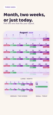 Lilacal: Calendar Widget Screenshot 2 of 5