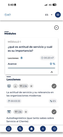 Universidad ACH Colombia iPhone screenshot
