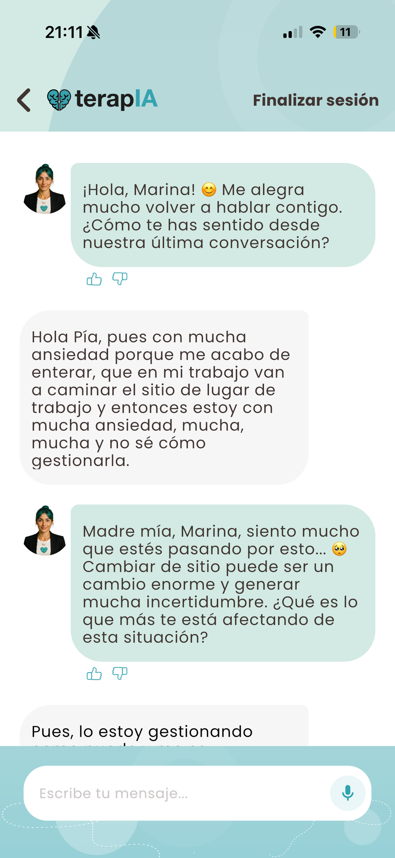 TerapIA tu asistente emocional