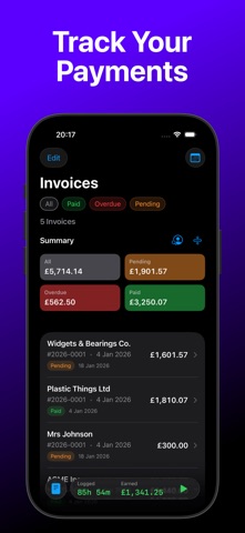 SoloTime Hours Track & Invoice Screenshot 4 of 9