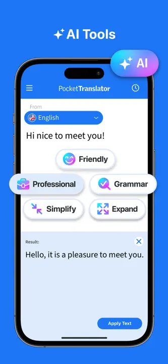Translate AI Pocket Translator: Screenshot 3 von 4