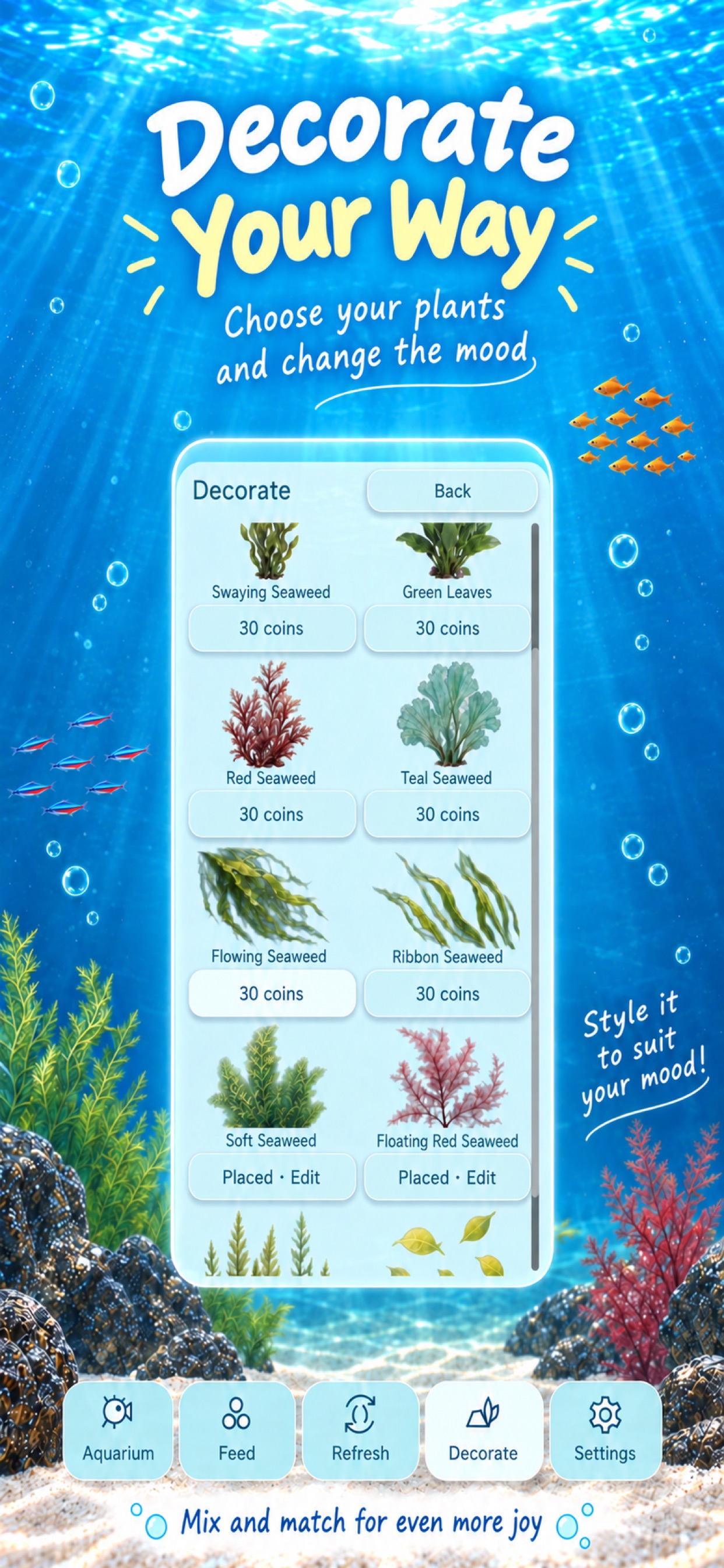 Screenshot 4 of Little Puffer: Tiny Aquarium