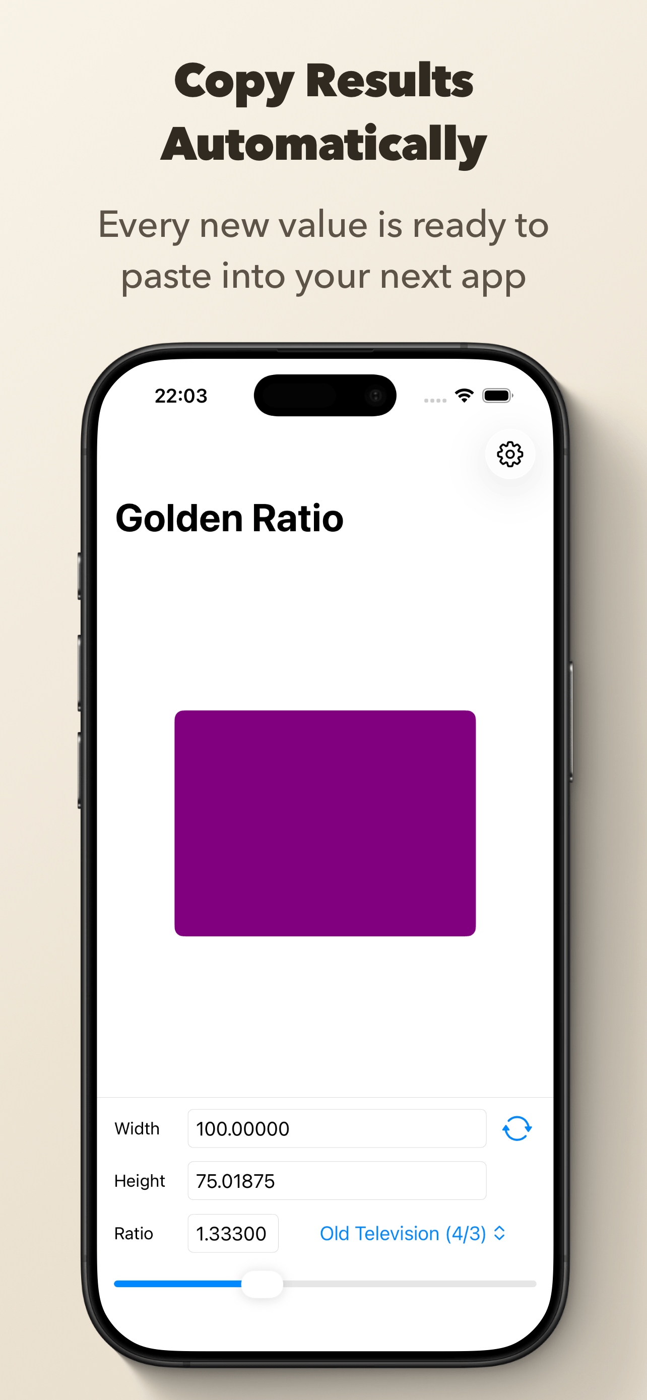 Golden Ratio Calculator Pro screenshot 7