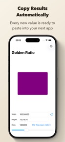 Golden Ratio Calculator Pro screenshot