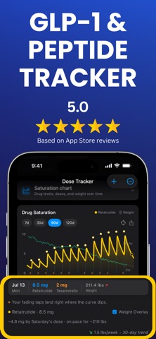 WeightSnap: Peptide Tracker Screenshot 1 of 10
