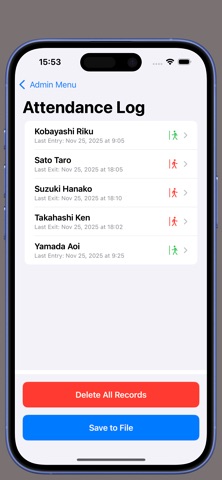 Face Entry - Entry/Exit Logger Screenshot 3 of 4