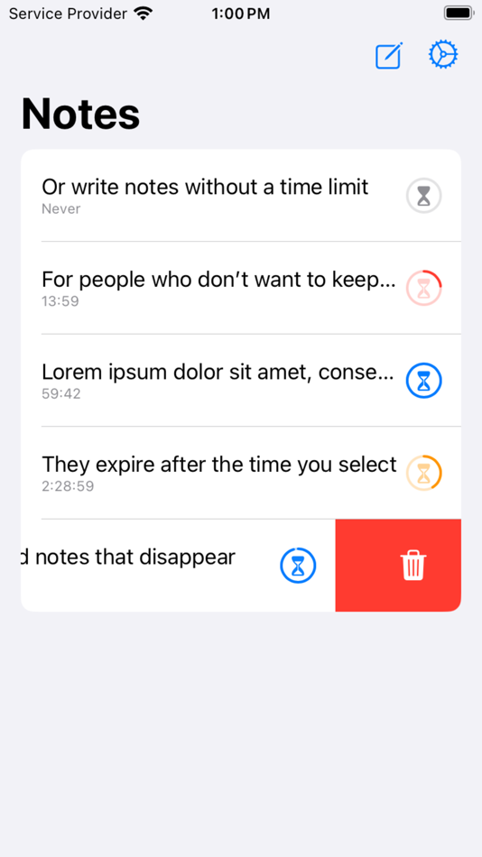 #4. Disappearing Notes (iOS) 由: Jordan Holland