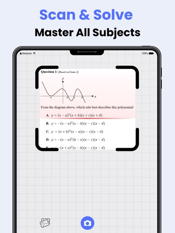 Solver.AI Math Homework Helper iPad screenshot