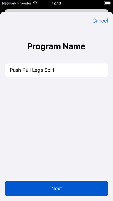 GymPath: Workout Tracker / Log Screenshot