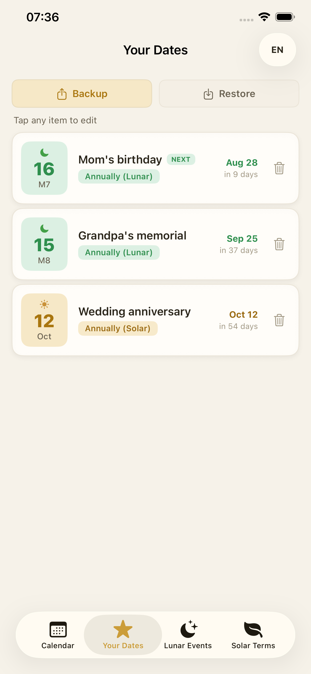 Vietnamese Calendar screenshot 3