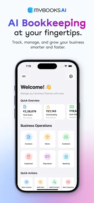 myBooksAi Billing & Accounting screenshot 1