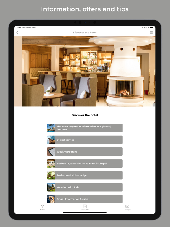 Forster’s Naturresort app screenshot 2