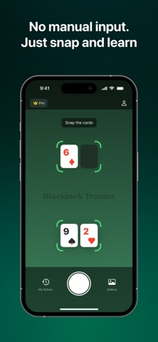 Blackjack 21 Strategy Trainer iPhone screenshot