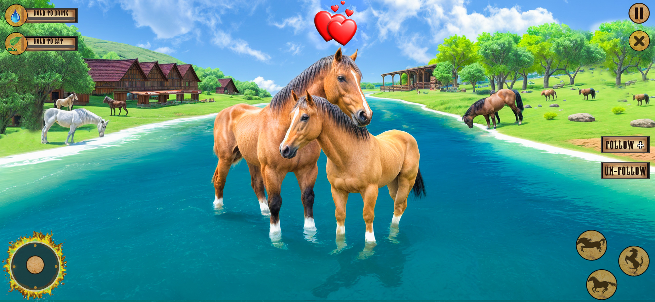 Wild Horse Animal Simulator screenshot 5