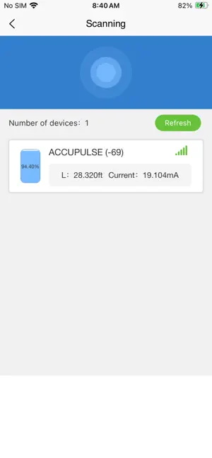 Accupulse screenshot 2