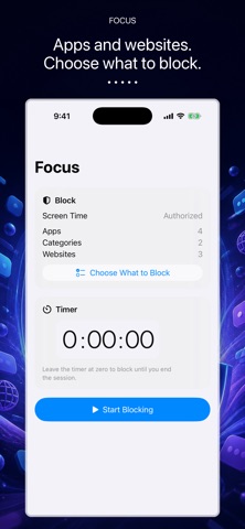 Focus: App & Web Blocker iPhone screenshot