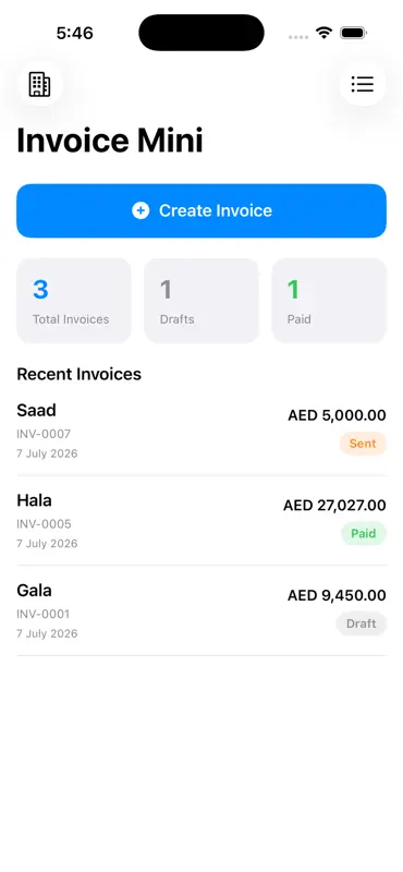 Mini Invoice Maker screenshot 1 of 4