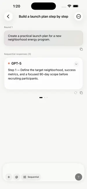 Converge: Multi AI screenshot 2