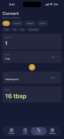 ChefScale: Recipe Scaling Screenshot 8 of 8