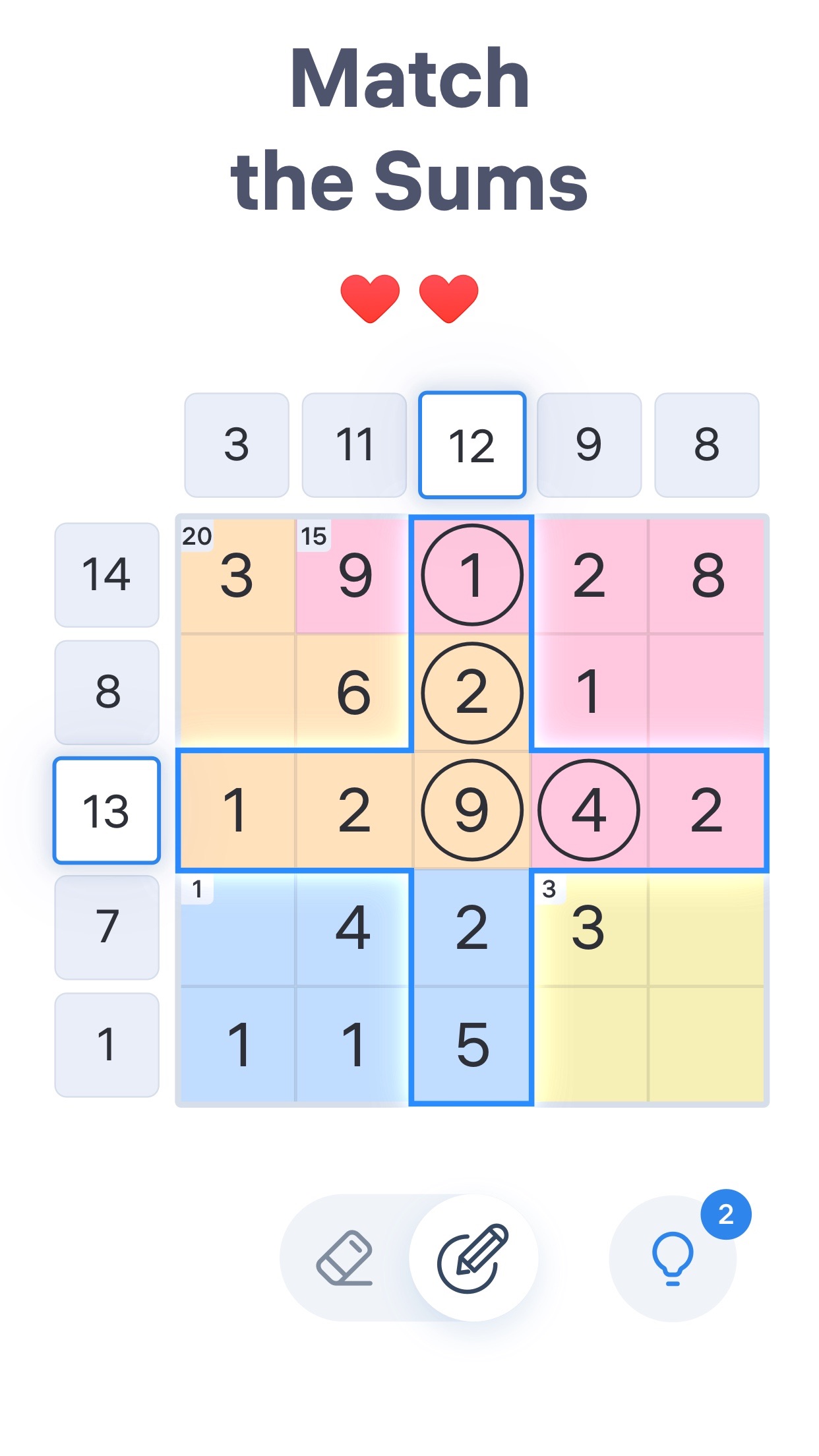 Number Sums - Numbers Game screenshot 1