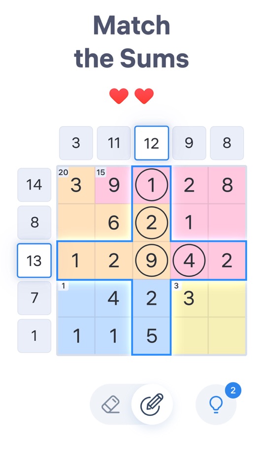 #1. Number Sums - Numbers Game (iOS) 来自: Easybrain Ltd