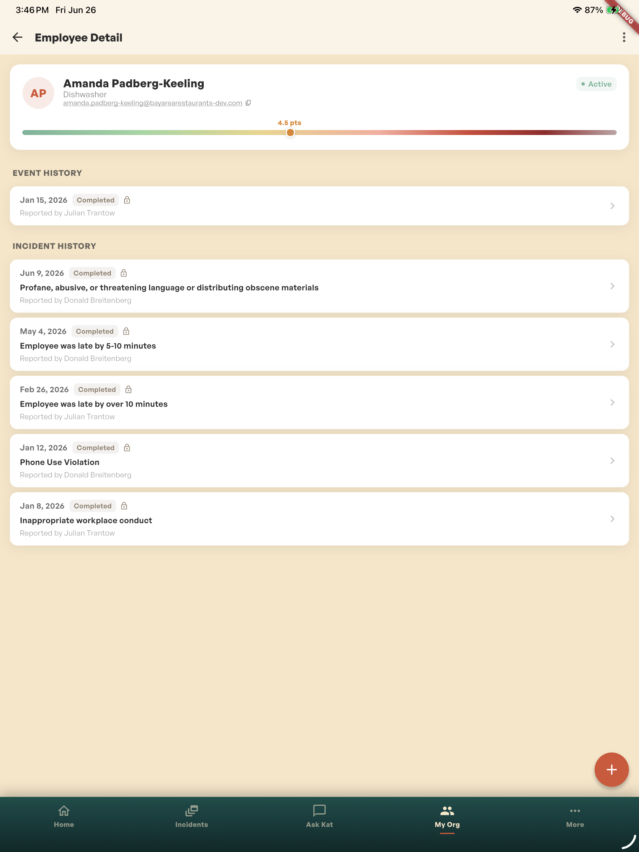 Comp Incident Management