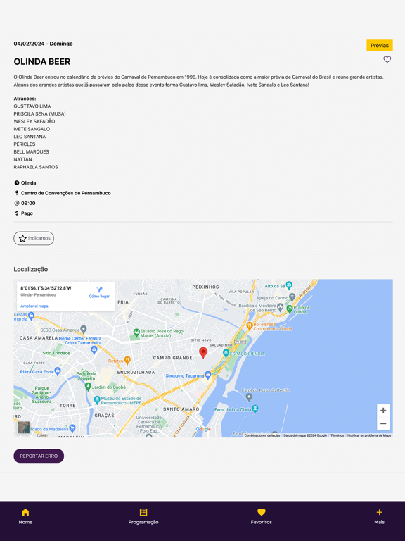 PE no Carnaval iPad screenshot 4 - Entertainment app