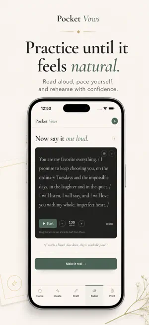 Pocket Vows screenshot 3