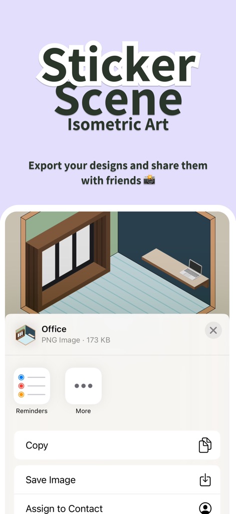 Sticker Scene: Isometric Art - Graphics & Design App | MWM