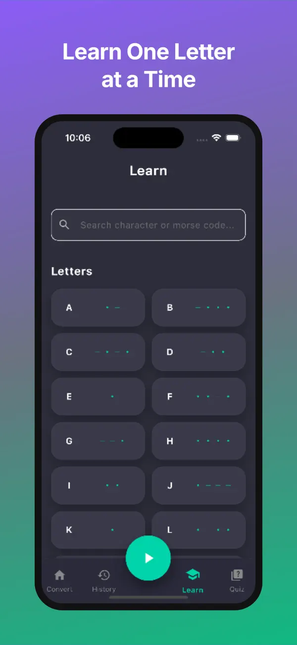 #3. Morse Code Translator & Learn (iOS) Ved: ENDEVLAB