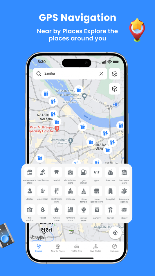 #5. GPS Navigation - Live Traffic (iOS) 由: Akhil Dholariya