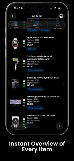 iTems – Home Inventory Tracker screenshot 2