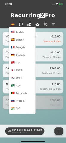 Expense Tracker:RecurringX Pro Screenshot 2 of 9