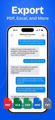 Text Message Export: TextScape Screenshot 2 of 7