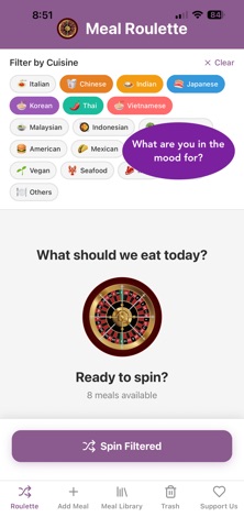 Meals Roulette Screenshot 1 of 4