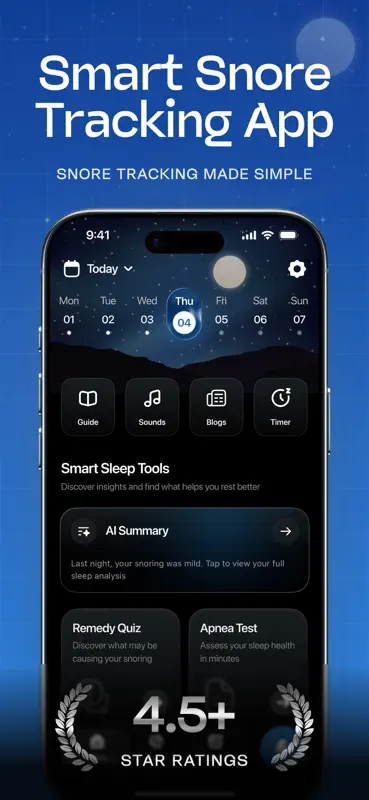 SnoreIQ - Snoring Tracker screenshot 1 of 9