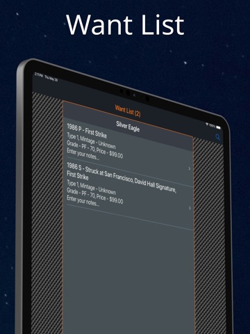 American Silver Eagle iPad screenshot