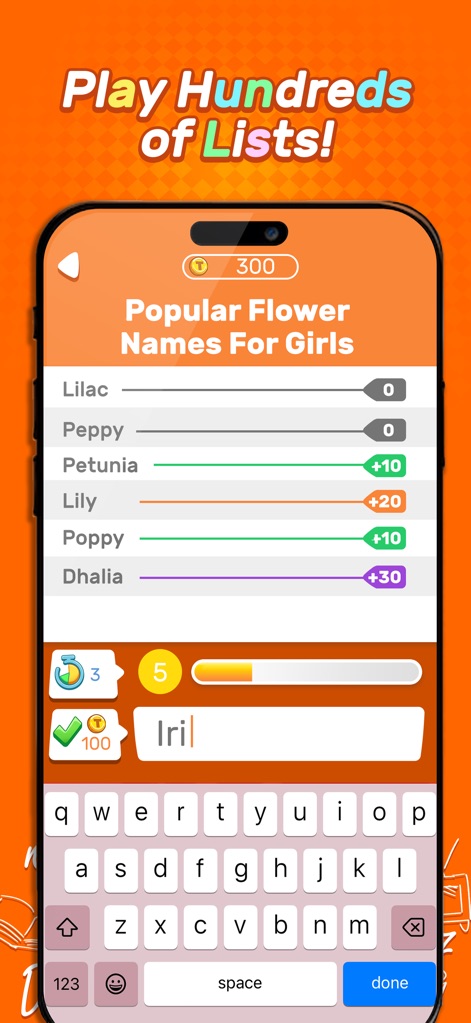 That's so...Trivia - Discover how the app challenges users with extensive topic lists and an interactive input field for answers.