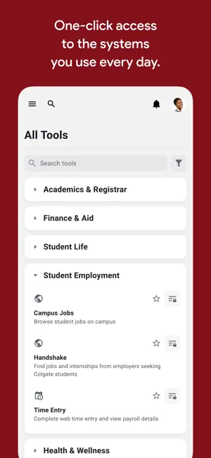 Colgate Portal screenshot 1