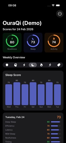 OuraQi - Your Ring In A Month Screenshot 4 of 8